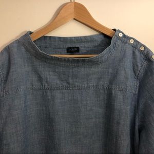 J Crew Factory Chambray Top